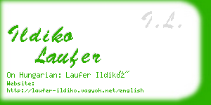 ildiko laufer business card